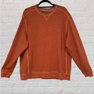 Orange Tommy Bahama Sweatshirt Thermal Crewneck Size XXL